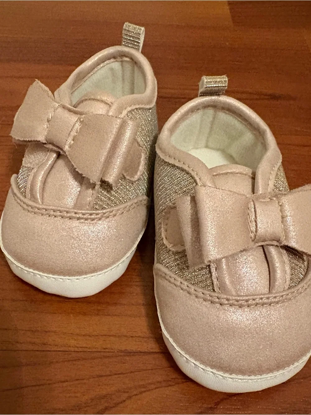 Lot of five 0-6 month Baby Shoes - Marie Nicole, Old Navy, Hudson Baby